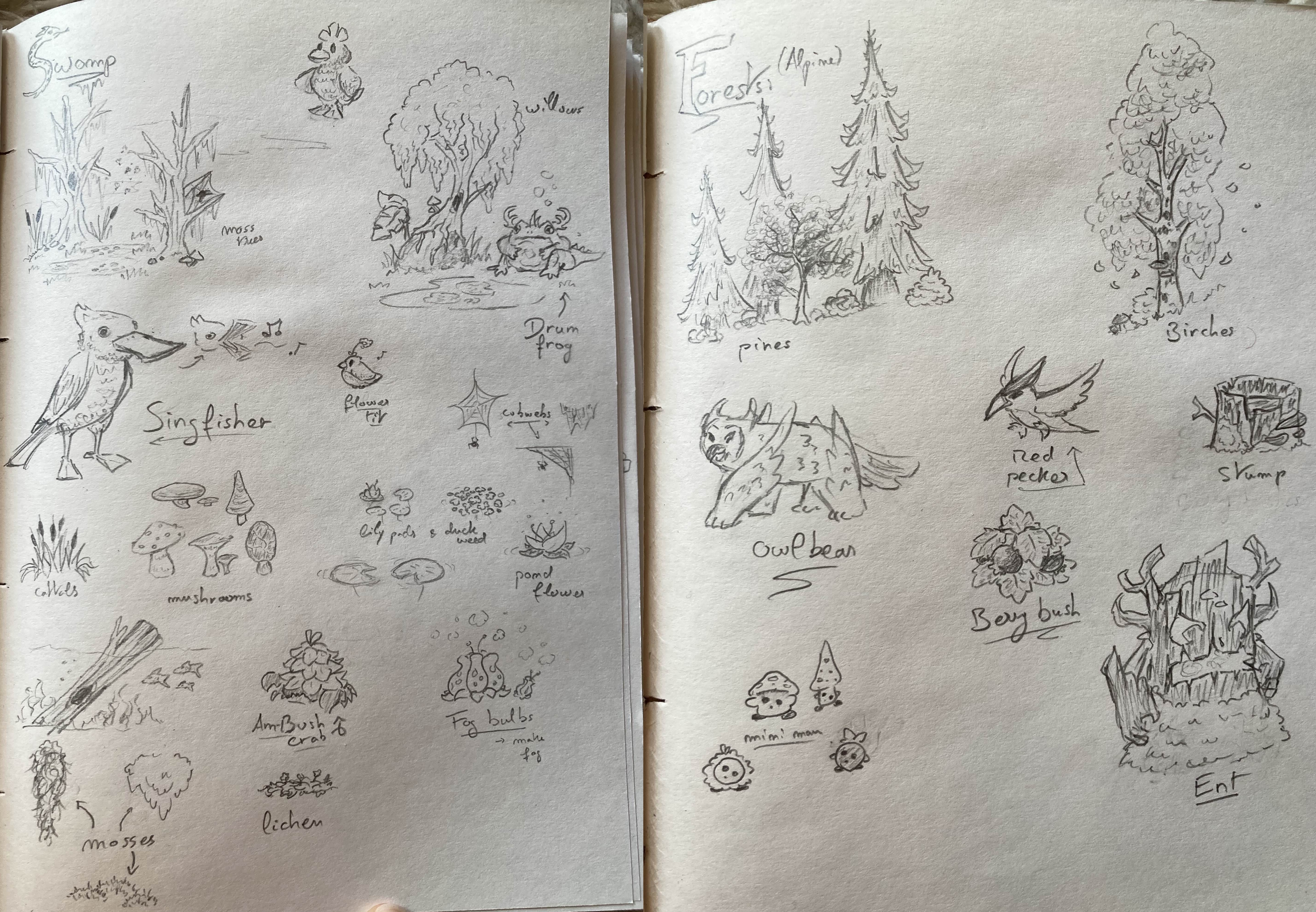 Some cool drafts of nature stuff here